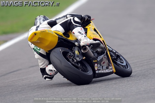 2009-09-26 Imola 0237 Rivazza - Superstock 1000 - Free Practice - Gabriele Perri - Honda CBR1000RR